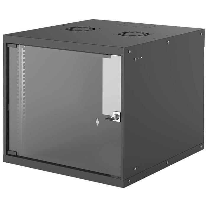 RACK Επιτοίχια καμπίνα 19", 9U (540x560), Flatpack/ΒLACK