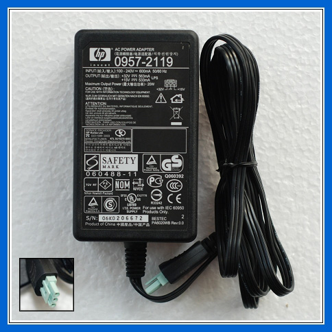 HP AC Power Adapter 0957-2119 0950-4203 για εκτυπωτή 32V 15V DC