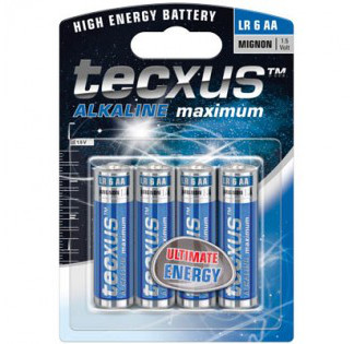 Μπαταρίες TECXUS AA 1,5V LR06 ALKALINE 11009-LR 6/4TEM