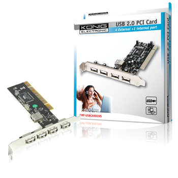 KONIG ΚΑΡΤΑ PCI ΕΠΕΚΤΑΣΗΣ USB 5 ΘΥΡΩΝ KONIG ΚΑΡΤΑ PCI ΕΠΕΚΤΑΣΗΣ USB 5 ΘΥΡΩΝ