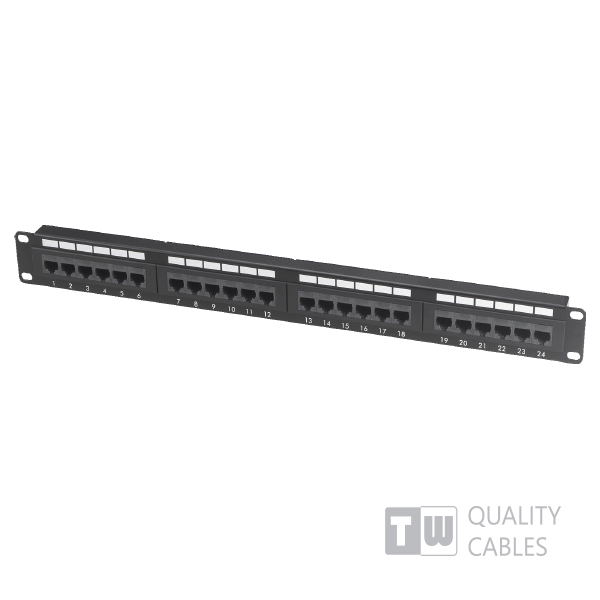 Patch Panel 24-port κατανεμητής 19" για Rack CAT6