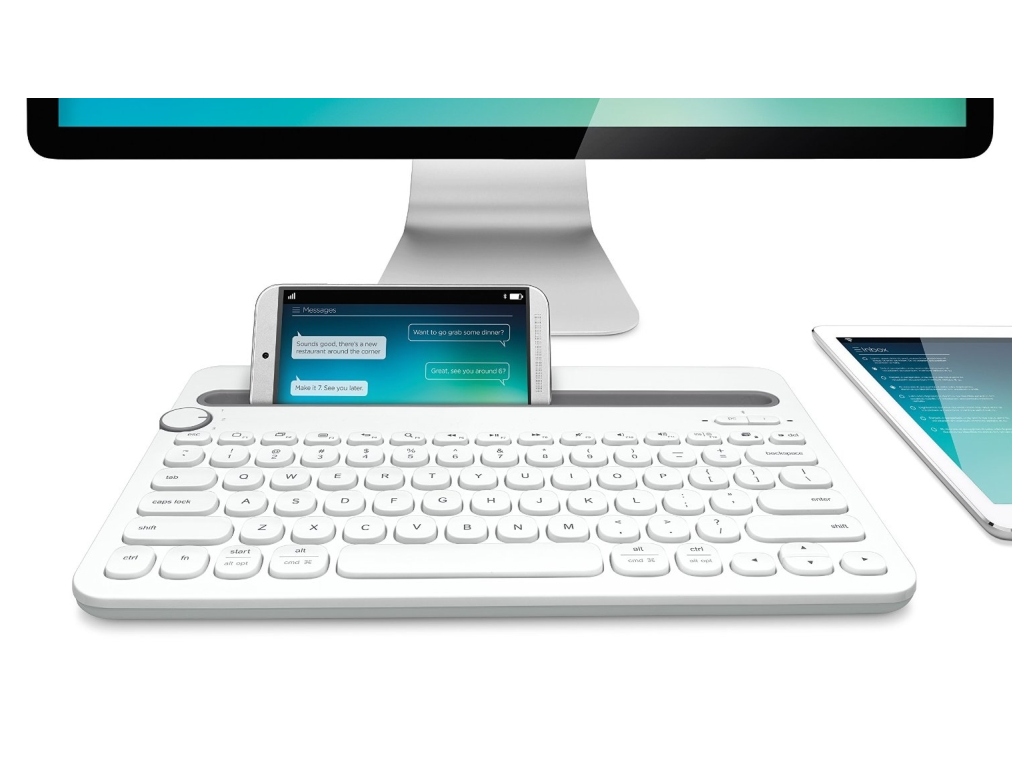 LOGITECH Keyboard Wireless K480 Bluetooth Πληκτρολόγιο White LOGITECH Keyboard Wireless K480 Bluetooth Πληκτρολόγιο White