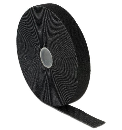 DELOCK ταινία τ. velcro πολλαπλών χρήσεων 10m x 20mm Black