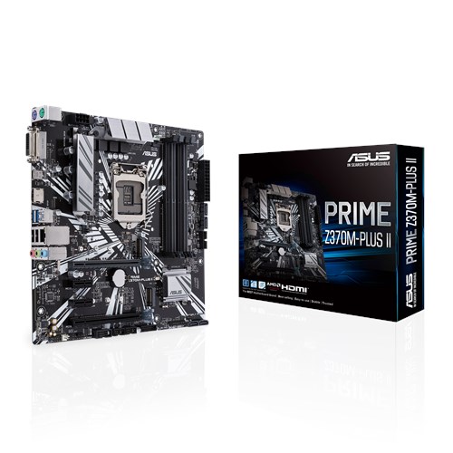 Μητρική ASUS MOTHERBOARD PRIME Z370M-PLUS II ,1151, MATX Μητρική ASUS MOTHERBOARD PRIME Z370M-PLUS II ,1151, MATX