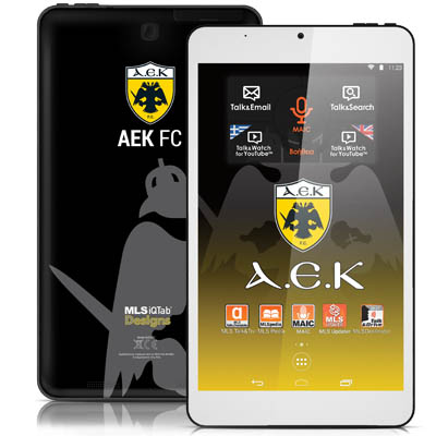 Tablet MLS IQTAB ΑΕΚ 8" IPS Quad 1.3Ghz/8GB/5Mp/WiFi Tablet MLS IQTAB ΑΕΚ 8" IPS Quad 1.3Ghz/8GB/5Mp/WiFi