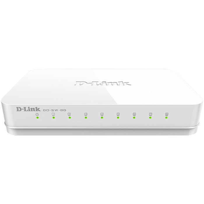 D-Link 8port Gigabit Switch GO-SW-8G 10/100/1000 Mbps