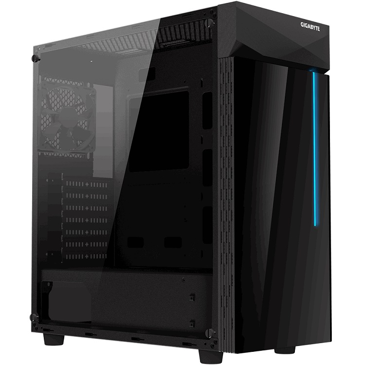 GIGABYTE Case C200W GLASS Middle ATX Black USB 3.0