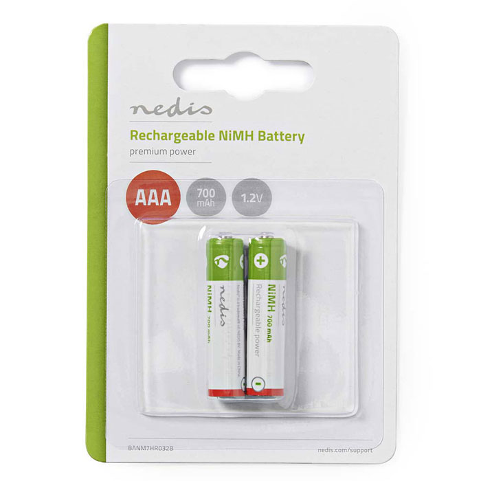 Μπαταρίες Επαναφορτιζόμες AAA Ni-MH 700mAh rechargeable 2τεμάχια