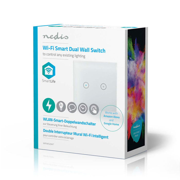 Έξυπνος Διπλός Διακόπτης Ρεύματος WiFi Smart Light Switch Dual