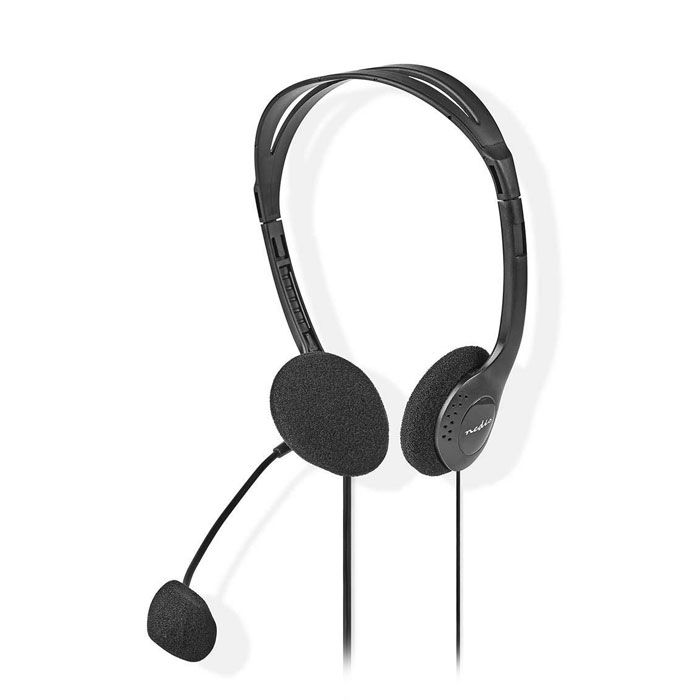 NEDIS Ακουστικά-Μικρόφωνο Stereo On-Ear HeadSet σύνδεση 2x3.5mm NEDIS Ακουστικά-Μικρόφωνο Stereo On-Ear HeadSet σύνδεση 2x3.5mm