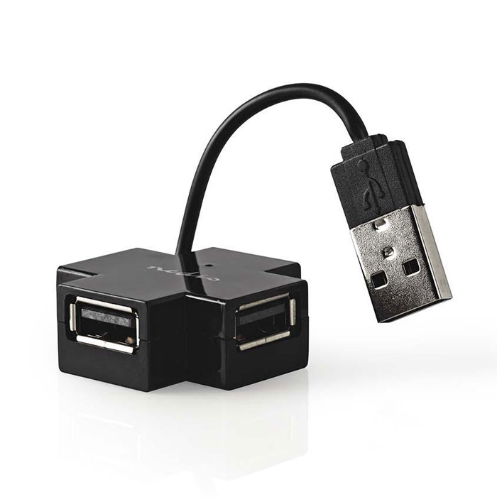 NEDIS USB 2.0 Hub 4 θυρών cross-shaped Κατανεμητής θυρών USB NEDIS USB 2.0 Hub 4 θυρών cross-shaped Κατανεμητής θυρών USB