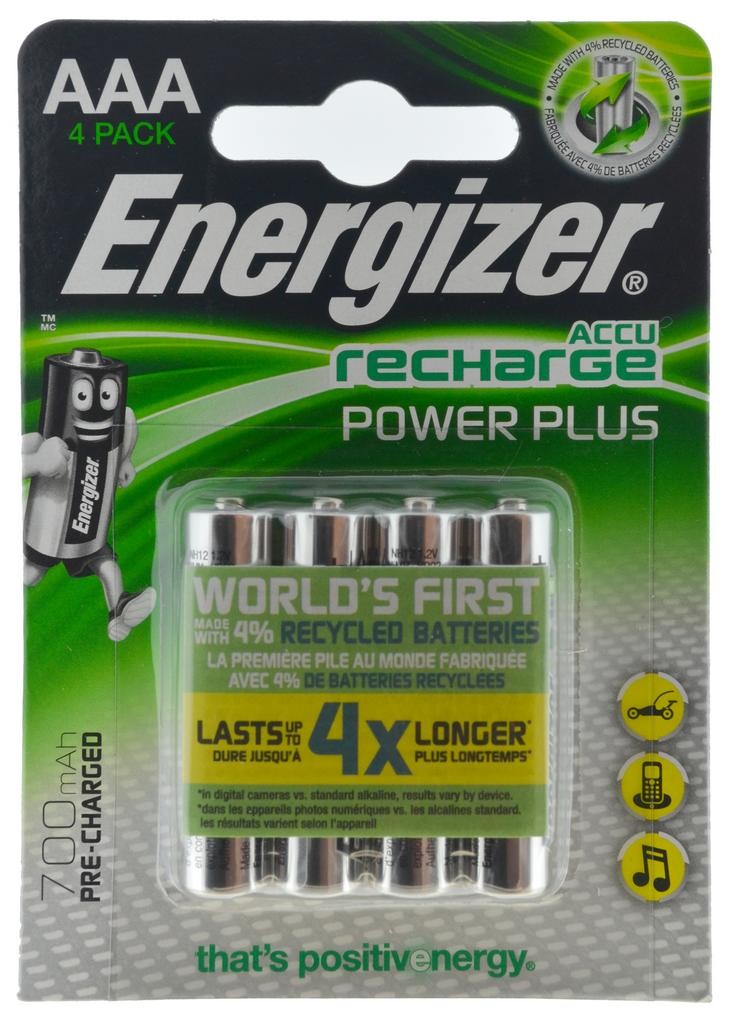 Μπαταρίες Επαναφορτιζόμενες ENERGIZER AAA-HR03 700mAh 4TEM Μπαταρίες Επαναφορτιζόμενες ENERGIZER AAA-HR03 700mAh 4TEM