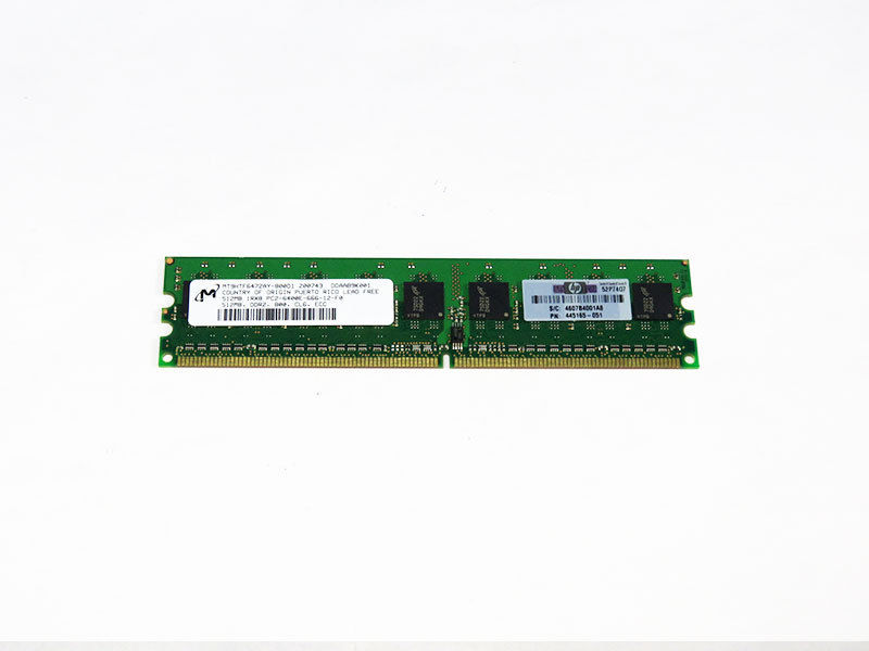 Μνήμη HP 512MB PC2-6400E DDR2-800 1Rx8 CL6 ECC UDIMM 1.8V