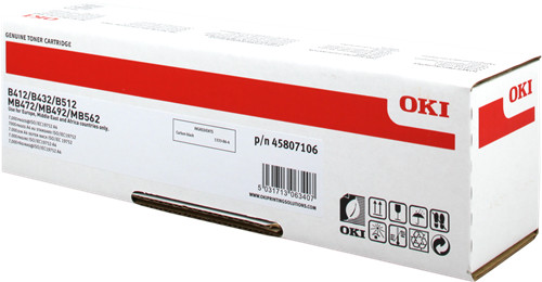 Toner OKI 45807106 Black Okipage B412/MB472 7000p