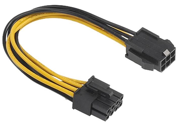 AKASA 6pin σε 8pin για κάρτα γραφικών Cable Power