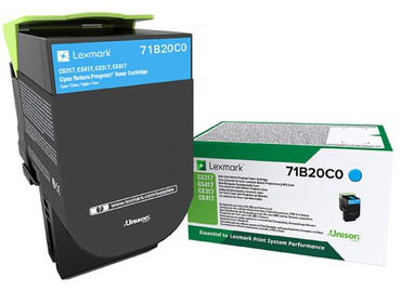 Toner LEXMARK Laser 71B20C0 CS-X317/417/517x Cyan 2.300 σελ