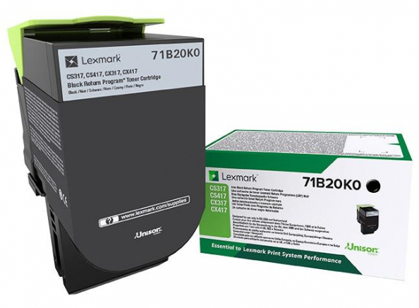 Toner LEXMARK Laser 71B20K0 CS-X317/417/517x Black 3000 σελ