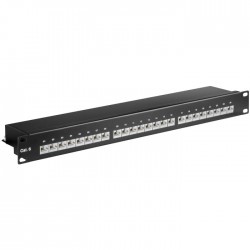 Patch Panel 24-port κατανεμητής 19" για Rack CAT6 STP