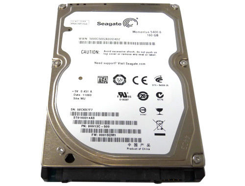 Σκληρός Δίσκος SEAGATE 160GB/SATA Ι 5400.8MB/ST9160314AS/2,5" Σκληρός Δίσκος SEAGATE 160GB/SATA Ι 5400.8MB/ST9160314AS/2,5"
