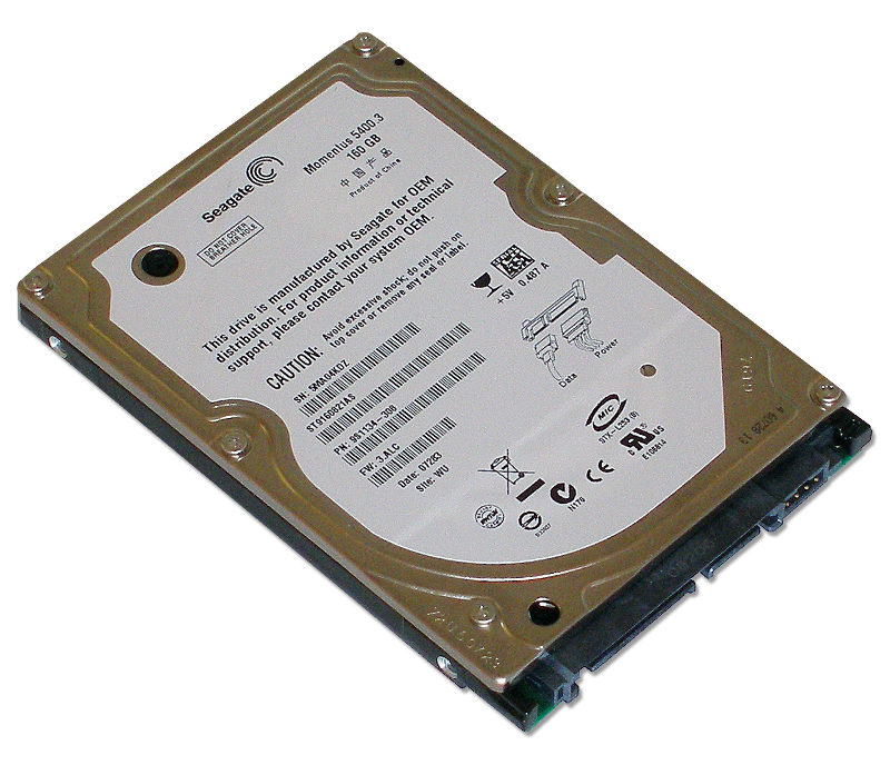 Σκληρός Δίσκος SEAGATE 160GB/SATA I 5400.8MB/ST9160821AS/2,5" Σκληρός Δίσκος SEAGATE 160GB/SATA I 5400.8MB/ST9160821AS/2,5"