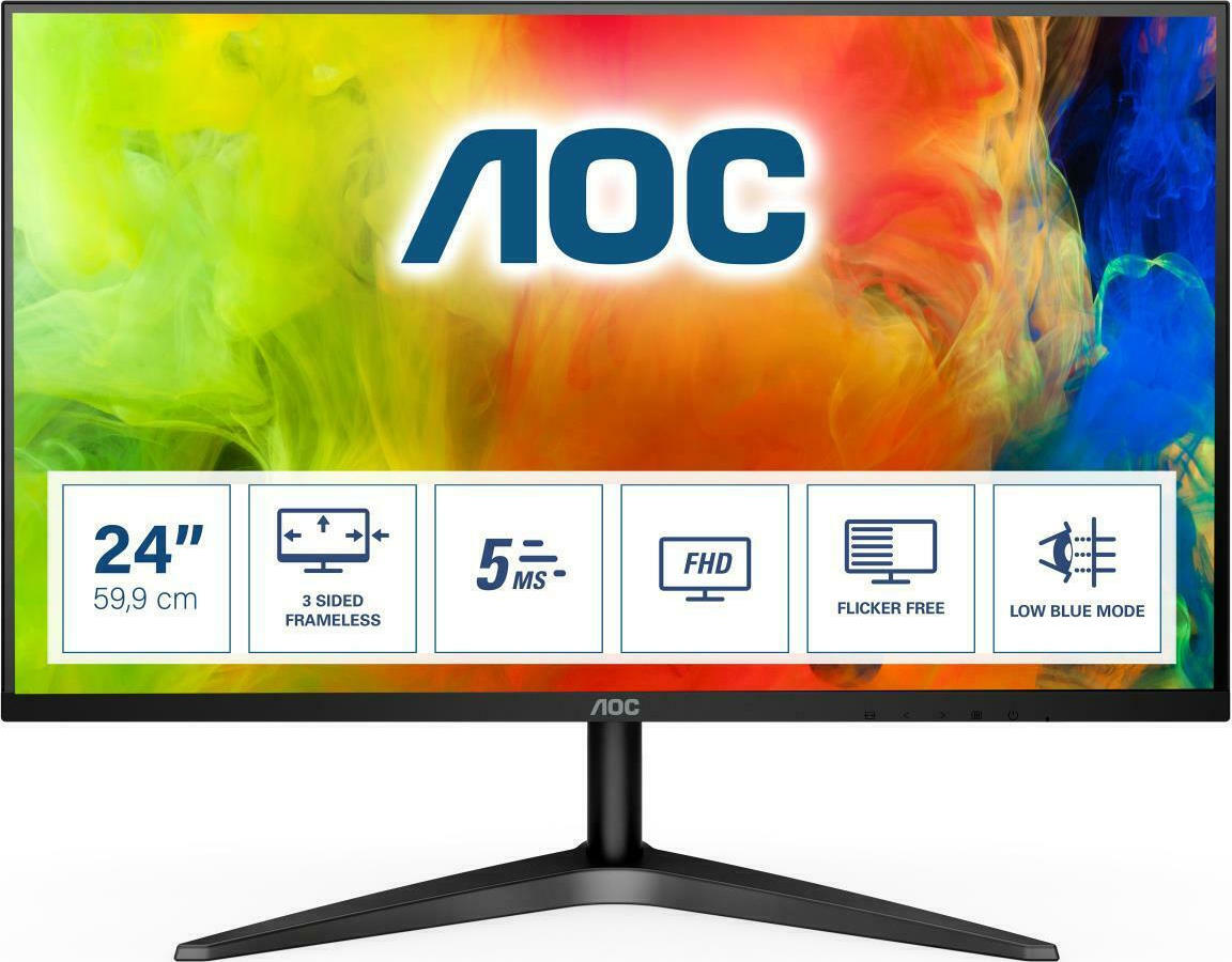 AOC 24" VA FHD 5ms 3000:1 H-V 24B1H 3YW AOC 24" VA FHD 5ms 3000:1 H-V 24B1H 3YW