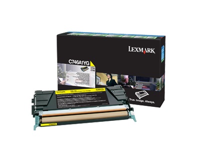 Toner Laser Lexmark C746A1YG Yellow 7k