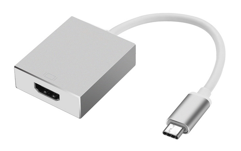 POWERTECH Adapter USB 3.1 Type-C male to HDMI female White