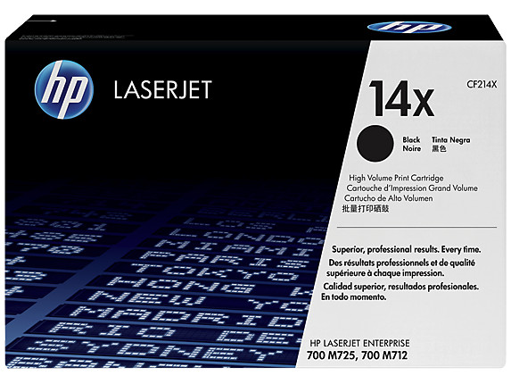 Toner HP 14X LaserJet LaserJet Enterprise 700/M712Series 17,5k Toner HP 14X LaserJet LaserJet Enterprise 700/M712Series 17,5k