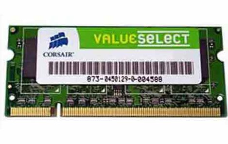Corsair DDR2 533MHz 1GB SODIMM Non-ECC KVR533D2S4/1G Corsair DDR2 533MHz 1GB SODIMM Non-ECC KVR533D2S4/1G