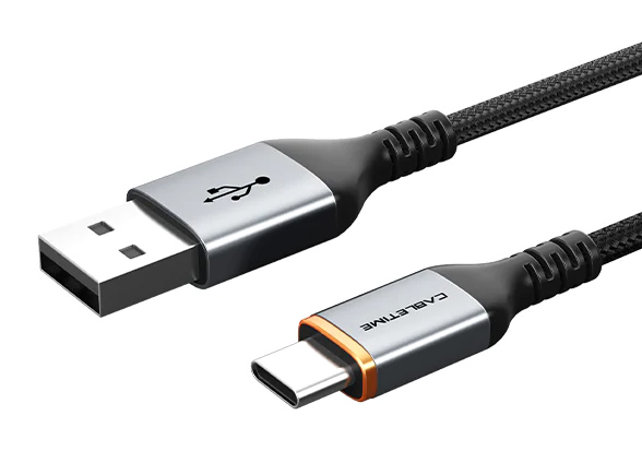 Καλώδιο 2m USB σε USB-C Fast Charge 3A Black
