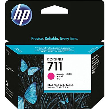 Εγχρωμο Μελάνι HP Magenta No711 3 x 29ml CZ135A 3 pack