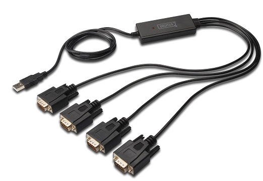Adaptor Digitus USB to 4 x SERIAL RS232 DA-70159 Adaptor Digitus USB to 4 x SERIAL RS232 DA-70159