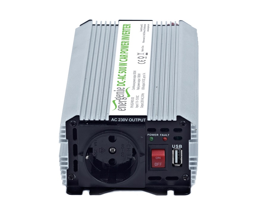 ΜΕΤΑΤΡΟΠΕΙΣ ΤΑΣΕΩΣ INVERTER DC-AC 12VDC/230V AC 500W Ημίτονο