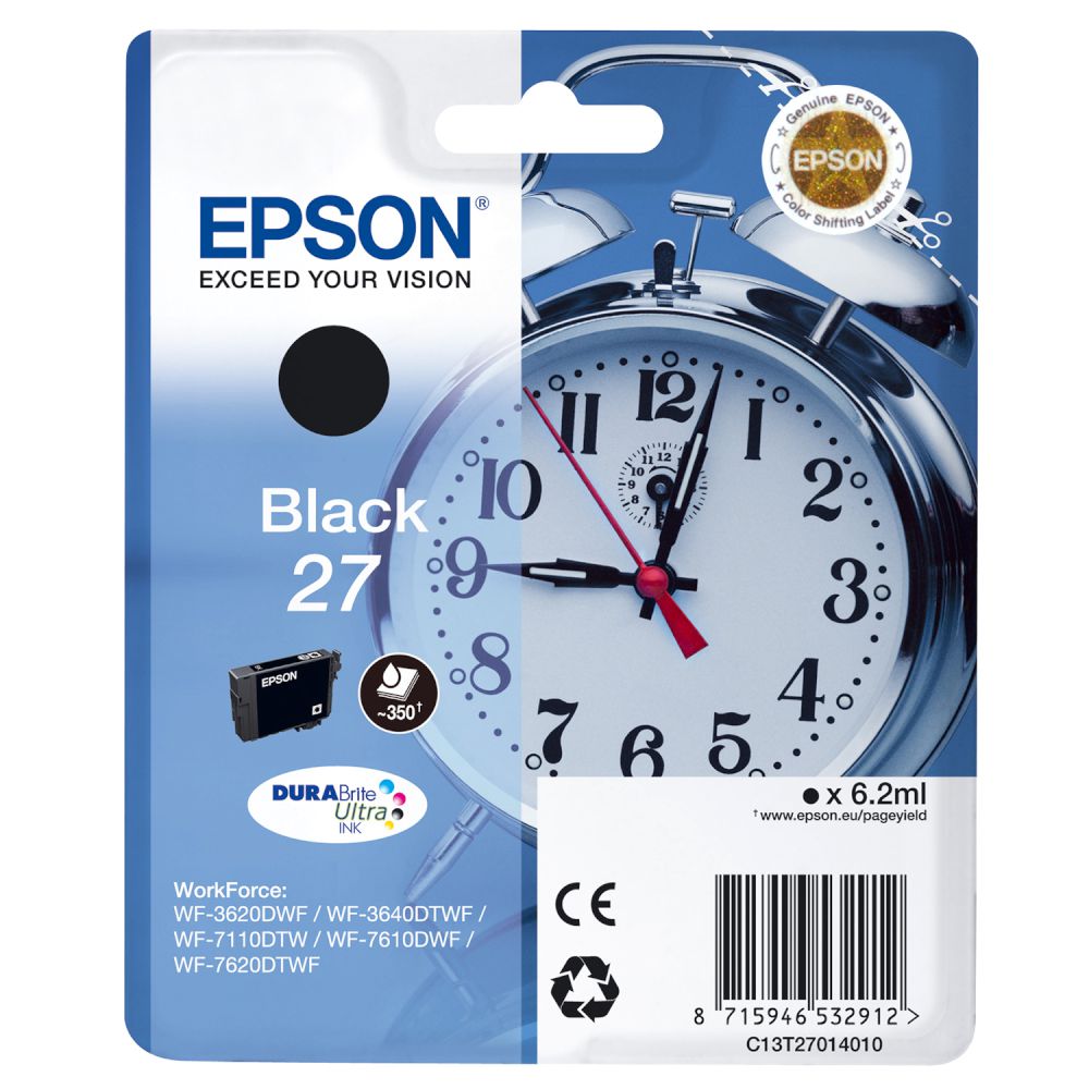 Μαύρο Μελάνι EPSON STYLUS T2701 BLACK WF-3620DWF