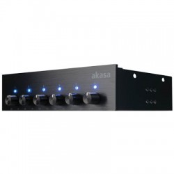 AKASA Front panel 5,25" 6 ανεμιστήρων FC-08BKV2 AKASA Front panel 5,25" 6 ανεμιστήρων FC-08BKV2