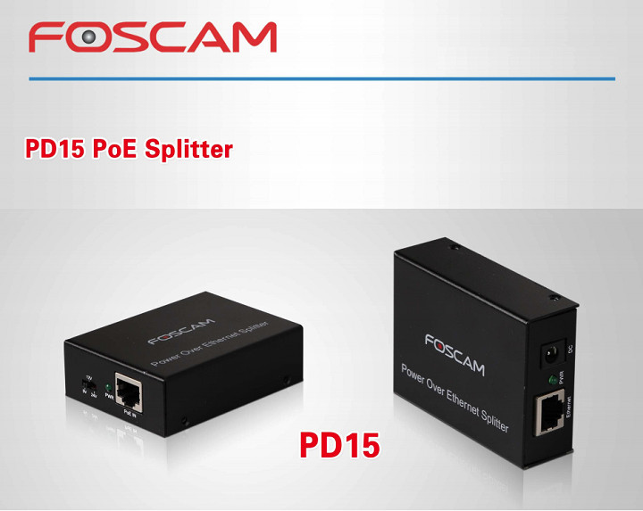 FOSCAM PD15 PoE Splitter Power Over Ethernet 1τεμ FOSCAM PD15 PoE Splitter Power Over Ethernet 1τεμ
