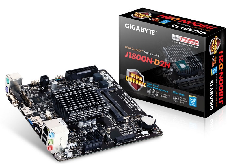 Gigabyte J1800N-D2H ITX DDR3/IntelHD/VGA/USB3.0/Serial/Parallel Gigabyte J1800N-D2H ITX DDR3/IntelHD/VGA/USB3.0/Serial/Parallel