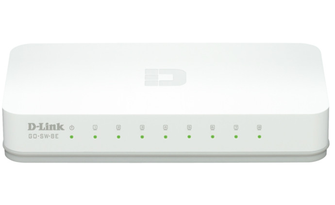 D-Link 8port Fast Ethernet Switch GO-SW-8E 10/100 Mbps