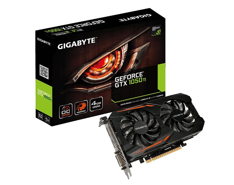 Κάρτα Γραφικών NVidia Gigabyte GTX 1050 TI OC 4GB GDDR5 Κάρτα Γραφικών NVidia Gigabyte GTX 1050 TI OC 4GB GDDR5