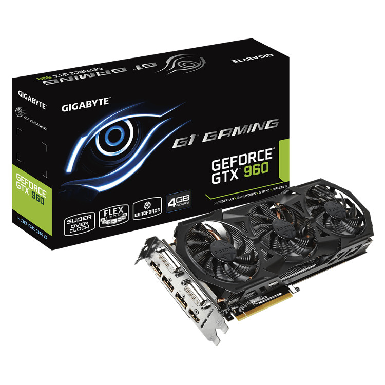 Κάρτα Γραφικών Gigabyte GV-N960OC-4GD/128bit/3xDP/2xDVI/1xHDMI Κάρτα Γραφικών Gigabyte GV-N960OC-4GD/128bit/3xDP/2xDVI/1xHDMI