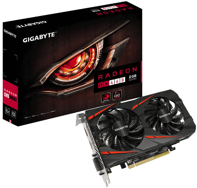 Gigabyte Radeon RX460 2GB/128bit/GDDR5/HDMI/GV-RX460WF2OC-4GD Gigabyte Radeon RX460 2GB/128bit/GDDR5/HDMI/GV-RX460WF2OC-4GD