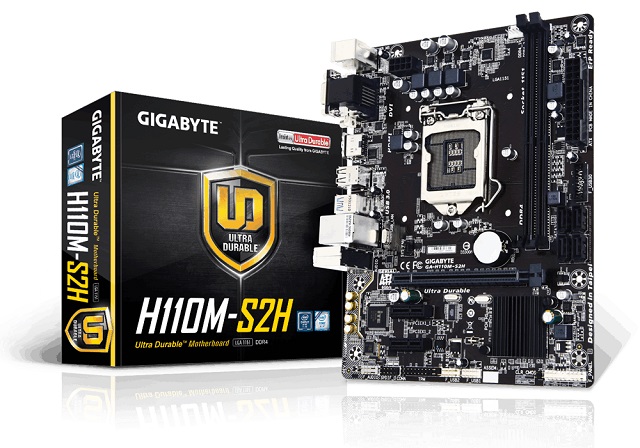 Μητρική Gigabyte H110M-S2H s1151/2xDDR4/Sata3/USB3.0/Glan Μητρική Gigabyte H110M-S2H s1151/2xDDR4/Sata3/USB3.0/Glan