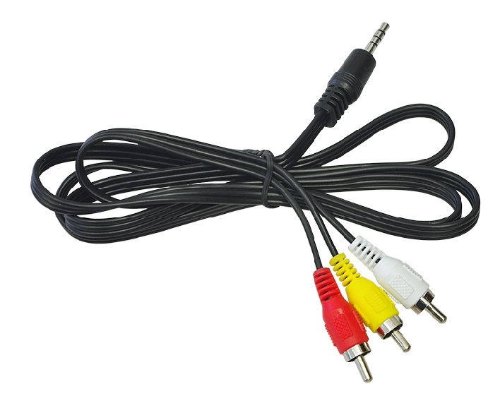 Καλώδιο Jack to 3RCA Plug 1,2m για δέκτες με έξοδο AV out (jack)