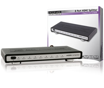 Konig HDMI Splitter 1in/8out FullHD 1080p Διακλαδωτής HDMI 8Port Konig HDMI Splitter 1in/8out FullHD 1080p Διακλαδωτής HDMI 8Port
