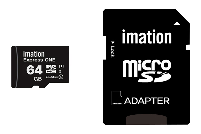 IMATION microSD 64GB C10+Adapter
