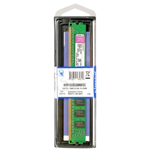 Kingston DDR3 2GB 1333MHz 1.5V PC10666 Non ECC KVR1333D3S8N9/2G Kingston DDR3 2GB 1333MHz 1.5V PC10666 Non ECC KVR1333D3S8N9/2G