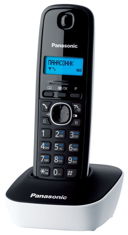 Aσύρματο Τηλέφωνο Dect Panasonic KX-TG1611GRW White/Black