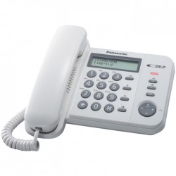 Ενσύρματο τηλέφωνο Panasonic KX-TS560EX2W Επαγγελματικό με Οθόνη Ενσύρματο τηλέφωνο Panasonic KX-TS560EX2W Επαγγελματικό με Οθόνη