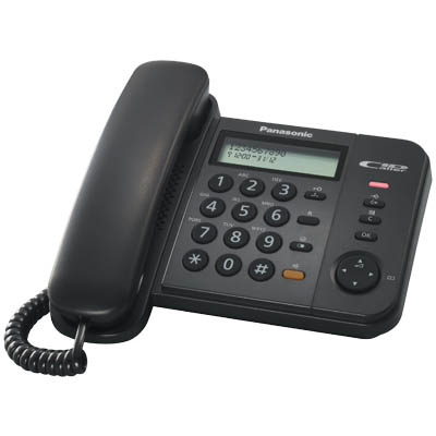 Ενσύρματο τηλέφωνο Panasonic KX-TS580EX2B Ενσύρματο τηλέφωνο Panasonic KX-TS580EX2B