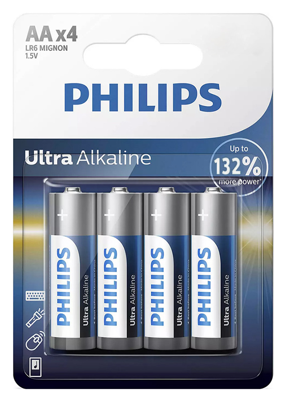 Μπαταρίες PHILIPS ALKALINE AA 1,5V LR06 Αλκαλικές